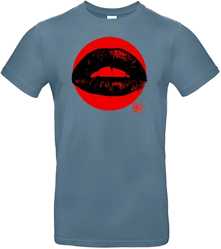 Lips - Lippen, kiss, sumi-e, kunst - Standard T-Shirt
