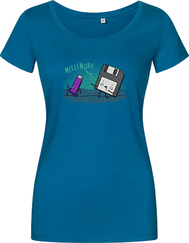 Memory - it, Floppy Disk, Diskette, Usb Stick, Flash speicher - Damen T-Shirt