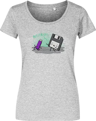 Memory - it, Floppy Disk, Diskette, Usb Stick, Flash speicher - Damen T-Shirt