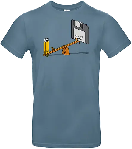 Rockerprank - it, Wippe, Usb Stick, Floppy Disk, Diskette - Standard T-Shirt