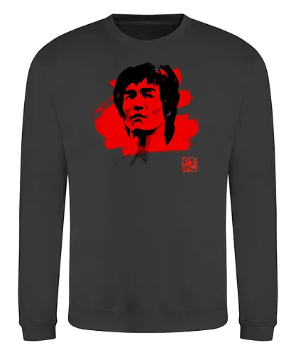 Bruce - lee, bäm, kung fu, sumi-e - Sweatshirt