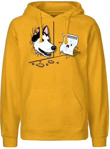Homework in Panic! - Homework, dog, Hat mein Hund gefressen, Hausaufgaben, fun - Fairtrade Hoodie