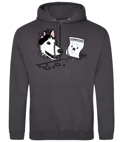 Homework in Panic! - Homework, dog, Hat mein Hund gefressen, Hausaufgaben, fun - Standard Hoodie
