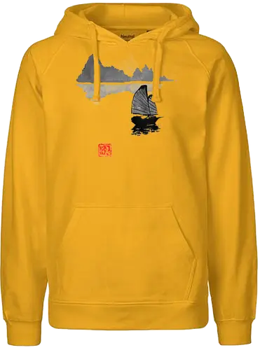 baie d'along - japan, sumi-e, boot, kunst, art - Fairtrade Hoodie