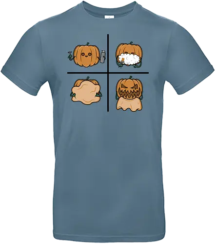 Pumpkin shave! - halloween, pumpkin, kürbis, fun, bart, beard - Standard T-Shirt