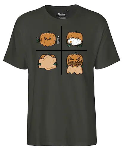Pumpkin shave! - halloween, pumpkin, kürbis, fun, bart, beard - Fairtrade T-Shirt