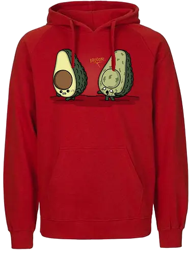 BoOoOne..! - avocado, zombie, fun, food - Fairtrade Hoodie