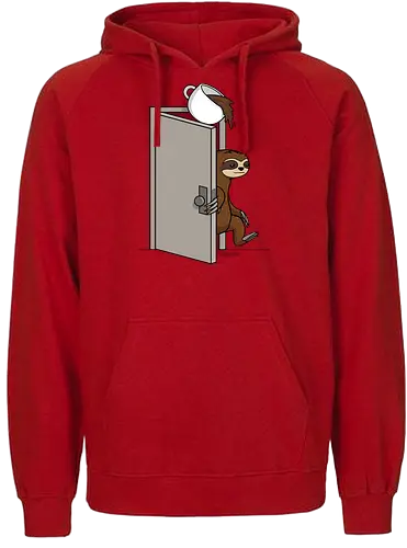 Coffee Prank! - kaffee, prank, sloth, faultier, fun - Fairtrade Hoodie