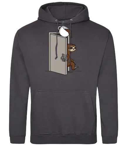 Coffee Prank! - kaffee, prank, sloth, faultier, fun - Standard Hoodie