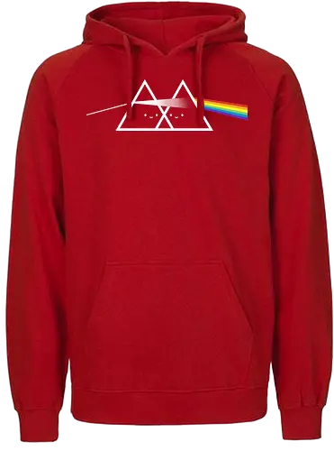 Cute side of the Rainbow! - rainbow, Prism, music, mashup, album cover - Fairtrade Hoodie