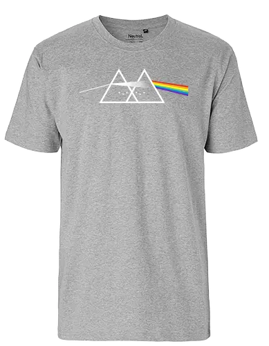 Cute side of the Rainbow! - rainbow, Prism, music, mashup, album cover - Fairtrade T-Shirt