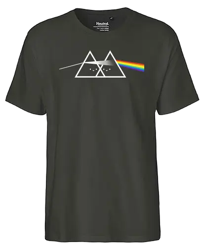 Cute side of the Rainbow! - rainbow, Prism, music, mashup, album cover - Fairtrade T-Shirt