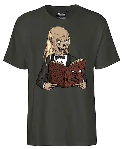 Evil Tales! - mashup, tv, movie, Tales from the crypt, necronomicon, book - Fairtrade T-Shirt