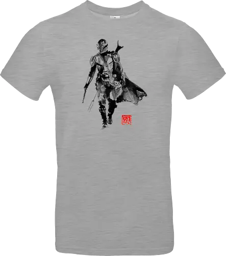 mando - tv, scifi, space opera, Mando, sumi-e - Standard T-Shirt