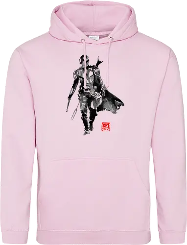 mando - tv, scifi, space opera, Mando, sumi-e - Standard Hoodie