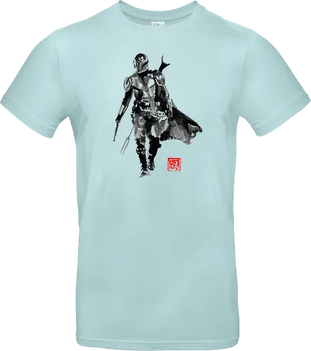 mando - tv, scifi, space opera, Mando, sumi-e - Standard T-Shirt