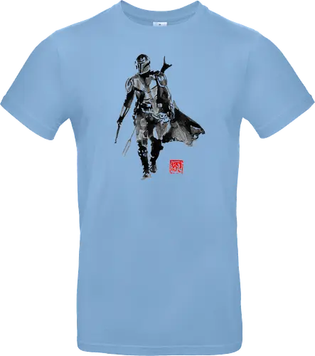 mando - tv, scifi, space opera, Mando, sumi-e - Standard T-Shirt