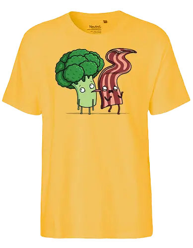 Fat Lick! - brokkoli, bacon, love, food, essen - Fairtrade T-Shirt