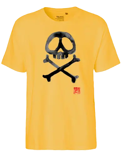 Space Pirate Flag - Space Pirate, anime, manga, captain, sumi-e - Fairtrade T-Shirt