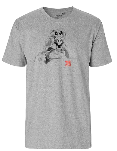 alf at the phone - alf, alien, Phone, tv, serie, sumi-e - Fairtrade T-Shirt