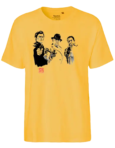 le clan des siciliens - film, french, classic, Lino Ventura, Alain Delon, Französischer Film, klassiker, le clan des siciliens, Der Clan der Sizilianer, mafia, Cosa nostra, Jn Gabin - Fairtrade T-Shirt