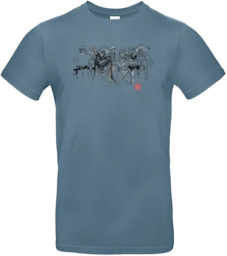 heroes - 80s, cartoon, tv, heroes, sumi-e - Standard T-Shirt
