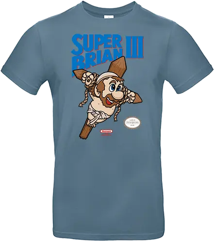 Super Brian III! - mario, life of brian, comedy, bright side, jump'n'run - Standard T-Shirt