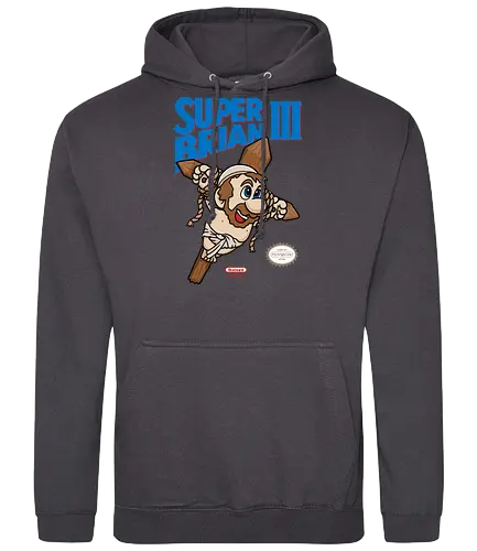 Super Brian III! - mario, life of brian, comedy, bright side, jump'n'run - Standard Hoodie