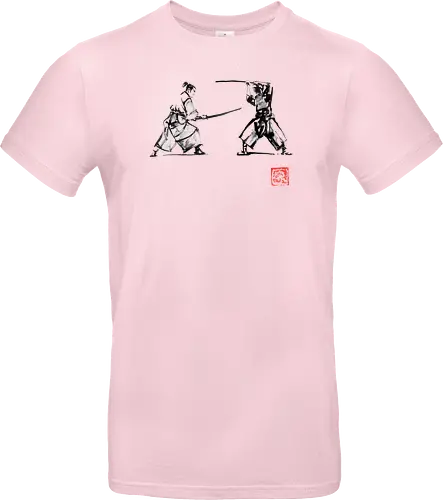 2 samurais - samurai, japan, sumi-e, Iaido, Kenjutsu - Standard T-Shirt