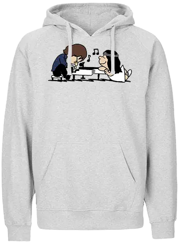Imagine! - music, Lennon, Yoko, mashup, image, comic - Fairtrade Hoodie