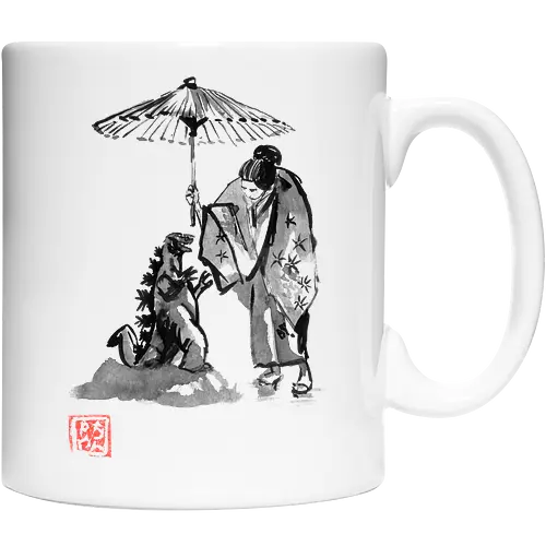 geisha and baby kaiju