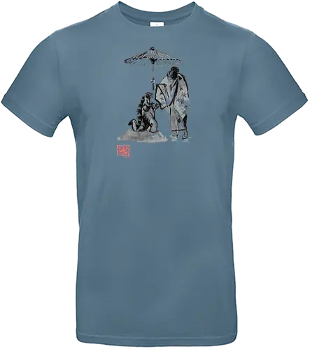geisha and baby kaiju - geisha, monster - Standard T-Shirt