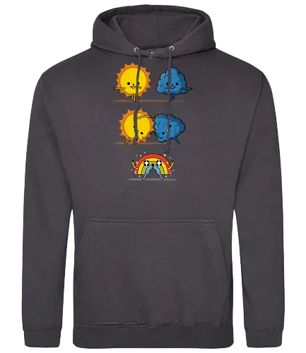 Meteorological Fusion! - Fusion, wetter, sonne, regen, sun, Rain, rainbow, regenbogen, wther - Standard Hoodie