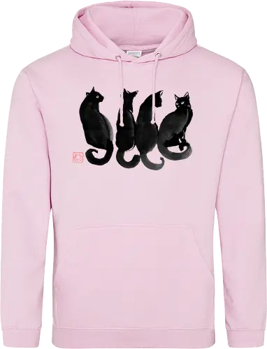 4 black cats