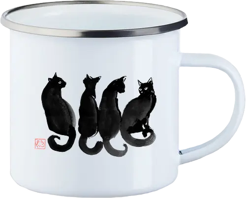4 black cats