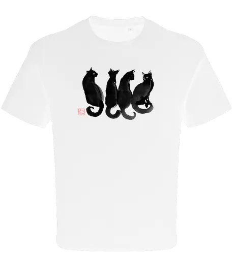 4 black cats