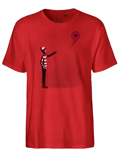 Never Found! - walter, wally, banksy, maps, marker, you are here - Fairtrade T-Shirt