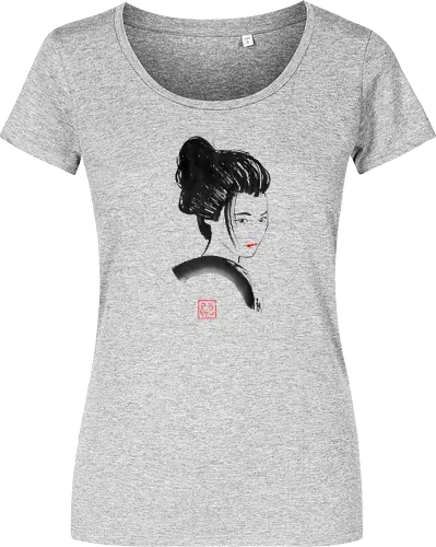 geisha red lips