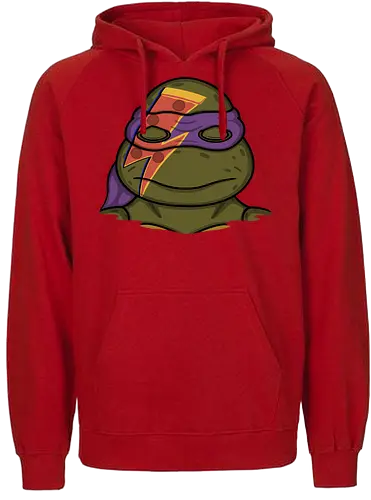 Pizza Lightning! - turtles, pizza, comic, donatello - Fairtrade Hoodie