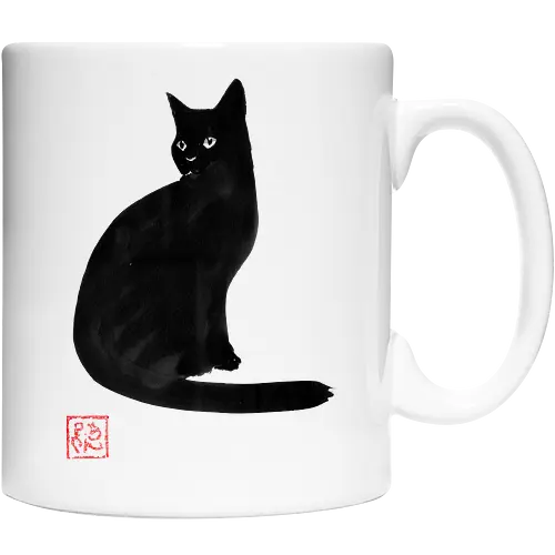 simple black cat