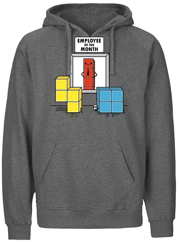 Piece of the Month! - gaming, tetris, Employee - Fairtrade Hoodie