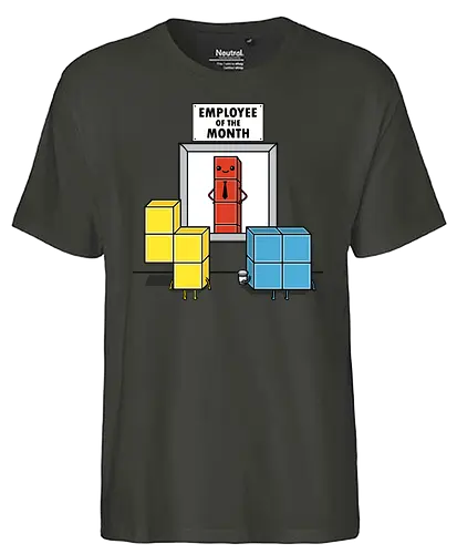 Piece of the Month! - gaming, tetris, Employee - Fairtrade T-Shirt
