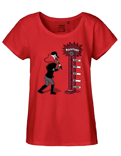 Rockstar! - music, Rockstar Meter, Rockstar - Fairtrade Girl Shirt