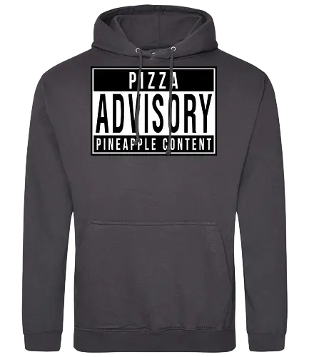 Pizza Advisory! - pizza, Advisory, warning, pinpple - Standard Hoodie