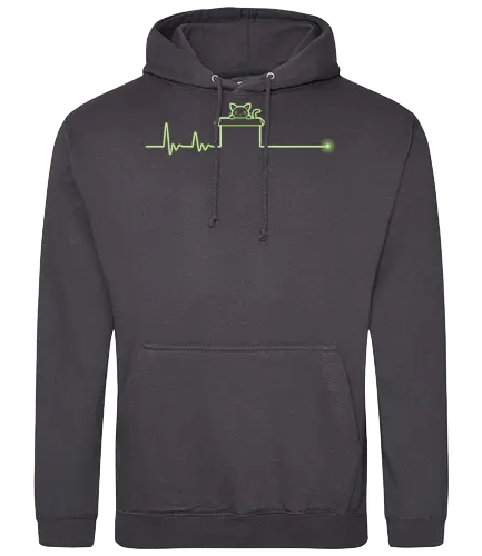Schrödinger's Heartbeat! - schrödingers katze, Schrödingerger, Herzschlag, science, Hrtbt - Standard Hoodie