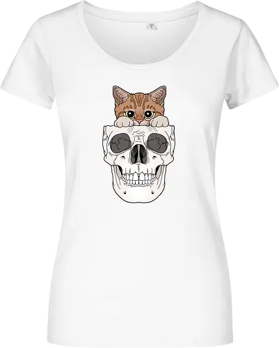 Orange Kitty & Skull