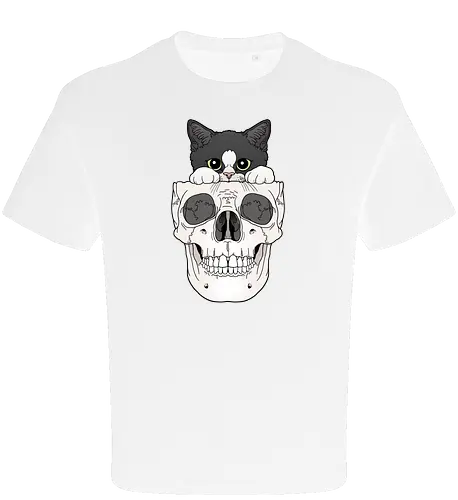 Tuxedo Kitty & Skull