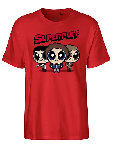 Superpuff! - film, movie, mashup, 00s, Superbad - Fairtrade T-Shirt