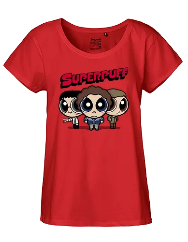 Superpuff! - film, movie, mashup, 00s, Superbad - Fairtrade Girl Shirt
