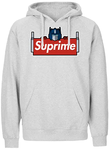 Suprime! - tv, mashup, CLothing, prime, Optimus, transform - Fairtrade Hoodie